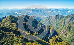 A scenic view of Heaven on earth, Fansipan highest mountain,Sapa,Vietnam